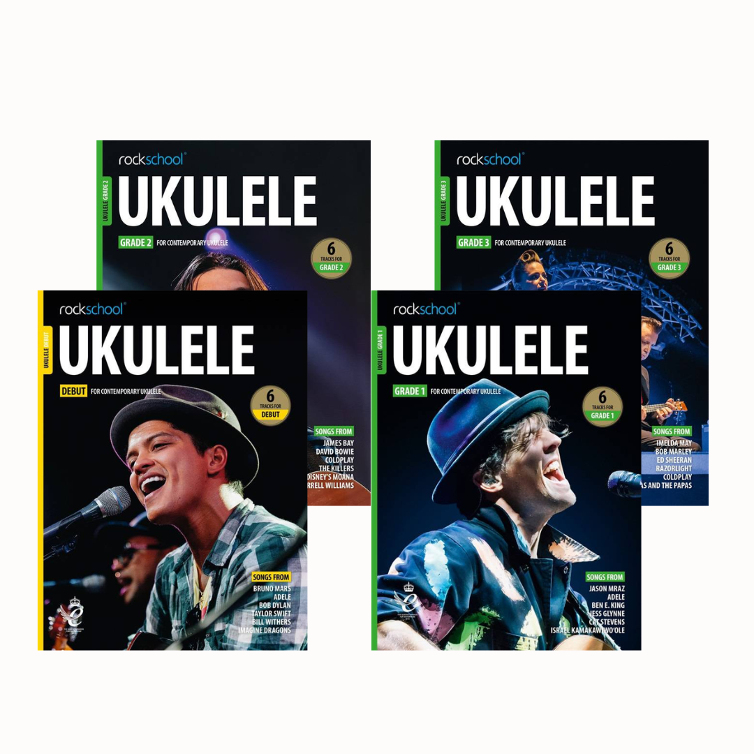 RSL Rockschool UKULELE Debut (2020 - 2026) (6 Tracks) Debut Grade 1-8