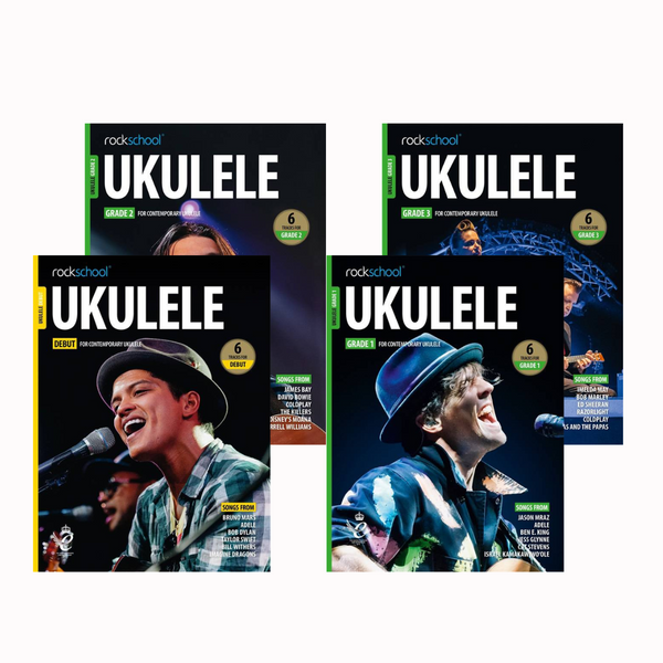 RSL Rockschool UKULELE Debut (2020 - 2026) (6 Tracks) Debut Grade 1-8
