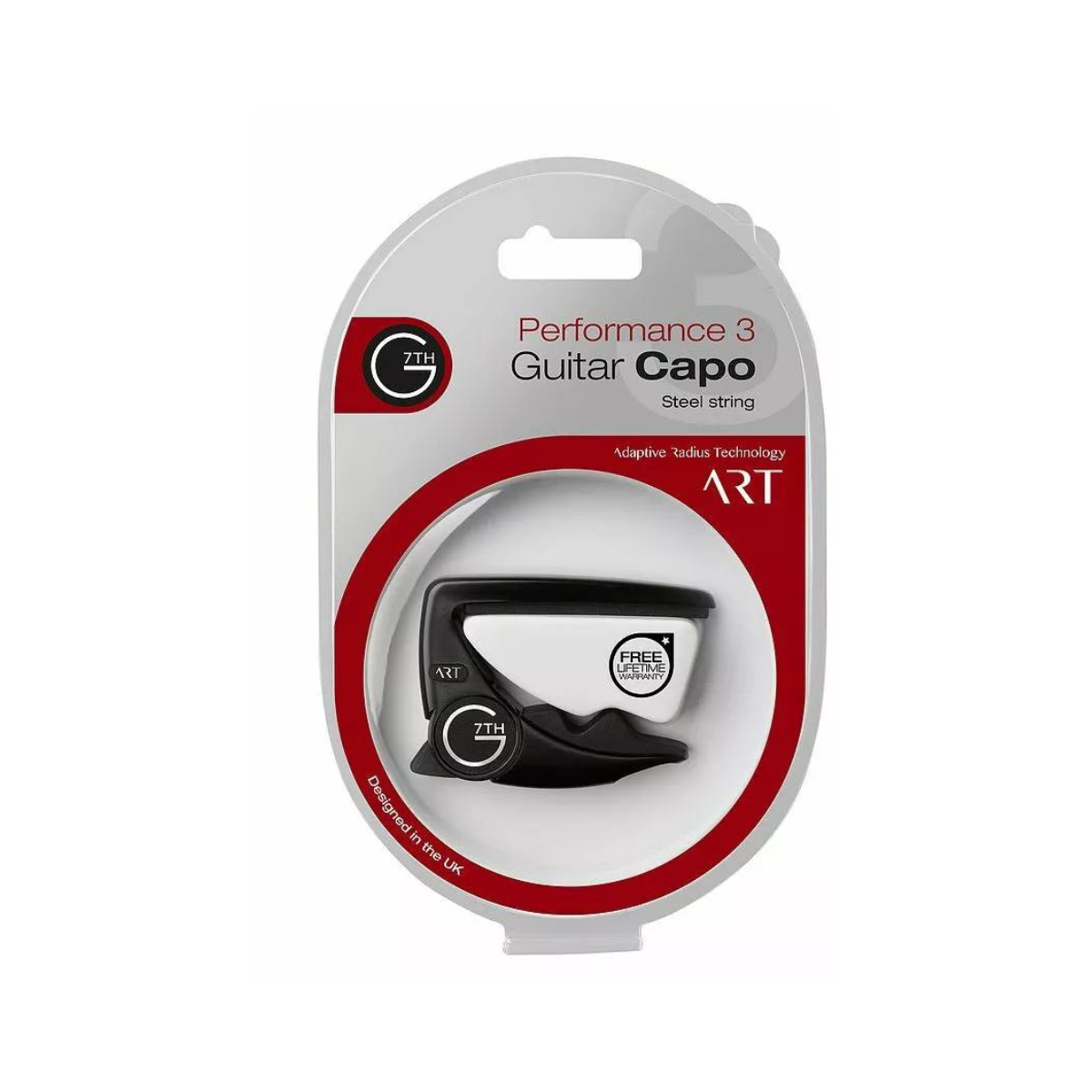 G7th G7 Performance 3 Celtic Gold Silver Black Special Edition Guitar Capo - Steel String