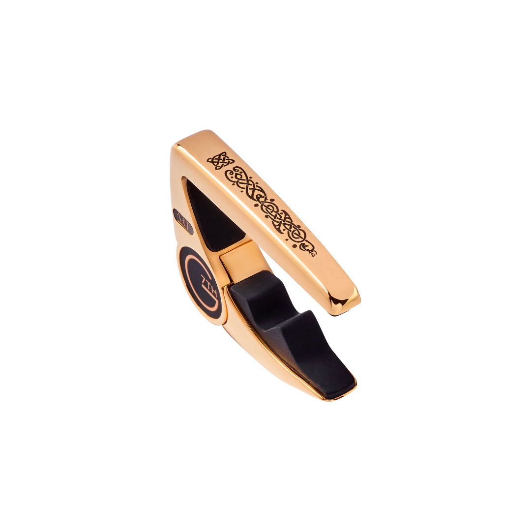 G7th G7 Performance 3 Celtic Gold Silver Black Special Edition Guitar Capo - Steel String