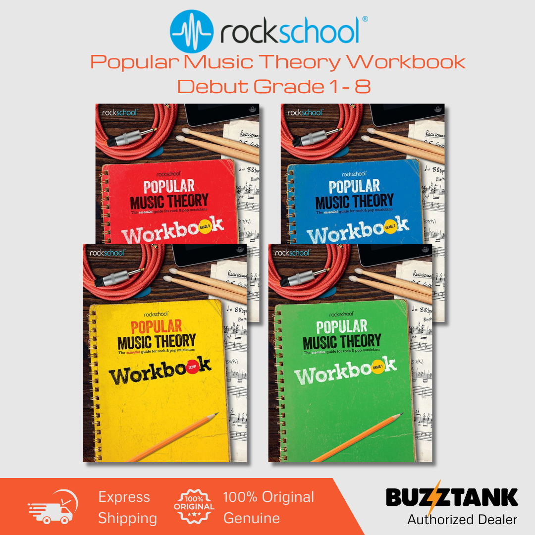 RSL Rockschool Popular Music Theory Workbook Debut Grade 1-8