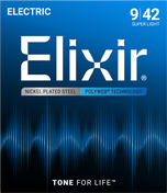 Elixir Polyweb Electric Guitar Strings Nickel Plated Steel 9/10 Gauge 12000 12050 12025